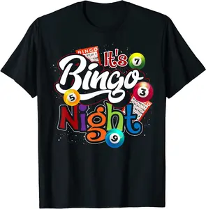 New Bingo Night Gift Bingo Player Lottery Winner Bingo T-Shirt