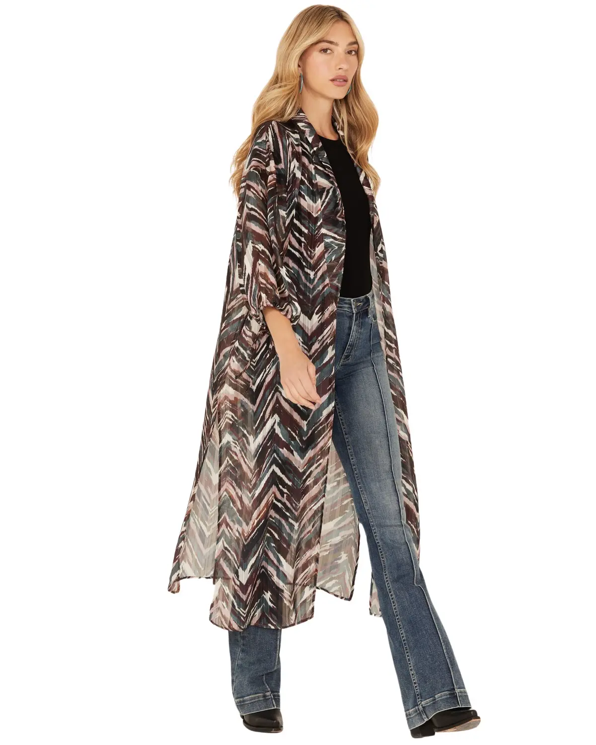 Shyanne Women's Women'S Printed Maxi Kimono - Swfa23v59 Shyanne Women's Women'S Printed Maxi Kimono - Swfa23v59