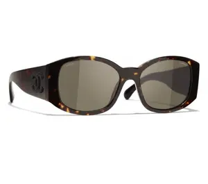 Pre-owned Chanel Sunglasses Dark Tortoise W|Case #1480