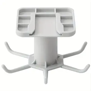 1PC Household kitchen and bathroom ceiling 6-claw hook wall mounted spoon shovel storage rack 360 degree rotatable storage hook Wall Mounted Holder