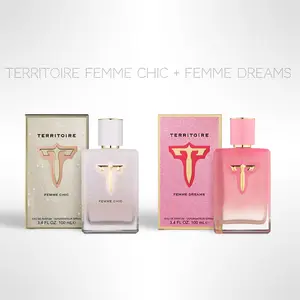 Territoire Femme Chic + Territoire Femme Dreams – Eau De Parfum Bundle for Women (100ml / 3.4 oz Each)
