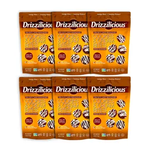 6 Pack - Drizzilicious Cookies & Cream Mini Rice Cakes 4 oz
