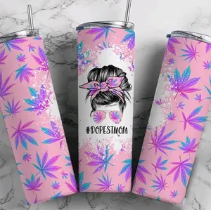 Dopest Mom • 20oz Tumbler Stainless Steel Cup Mama Pink Drinkware