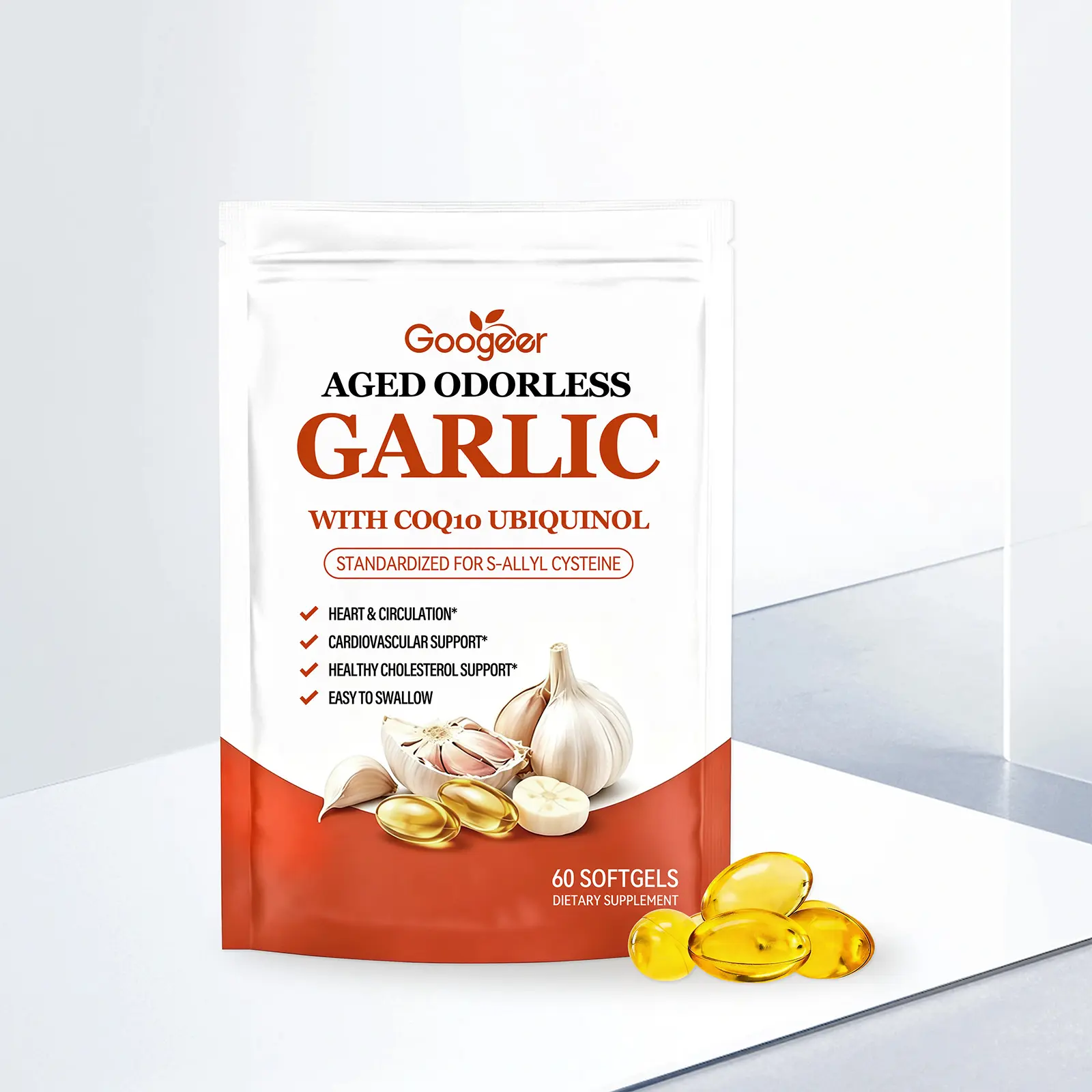 Cardiovascular Vitality Garlic Softgels, Health Supplement