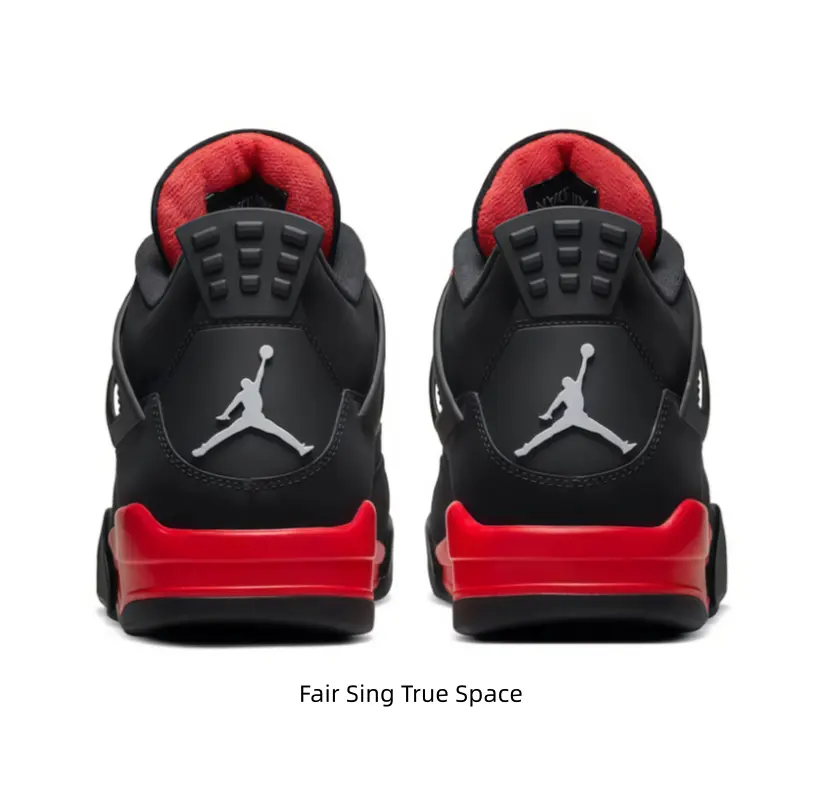 Full Black Leather Mid Top Sneakers Bright Red Inner Collar & Heel Accent Street Footwear