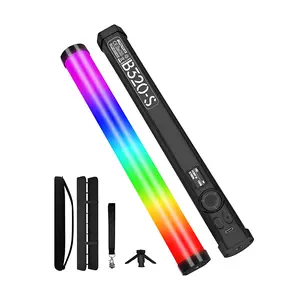 PHOTOOLEX B320S RGB Magnetic Tube Light, Handheld LED Light Wand with Smart App Control, 5200mAh Rechargeable Battery, Creative Full-Color Lighting for Video, Photography, TikTok, Parties & Studio, Perfect Gift for Birthday, Christmas, Halloween