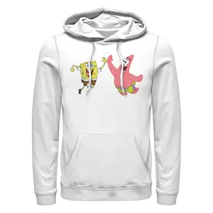 Men's SpongeBob SquarePants Duo High Five Pull Over Hoodie