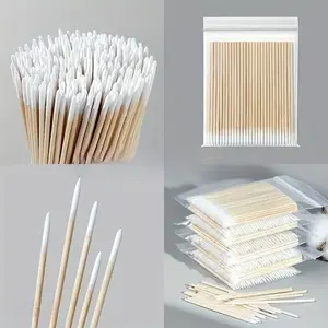 100pcs Portable Precision Makeup Applicator, Ultra-Fine Tip Cotton Swabs for Eyeliner & Nail Art, Compact Design, High-Quality Beauty Tools, Beauty Routines