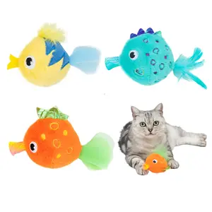 Catify Interactive Cat Toy with Catnip by Best Pet Supplies - Engaging Squeaking Plush Toys for Indoor Cats | Motion-Activated & Crinkle Design | Stimulating Enrichment Toy for Kittens & Adult Cats