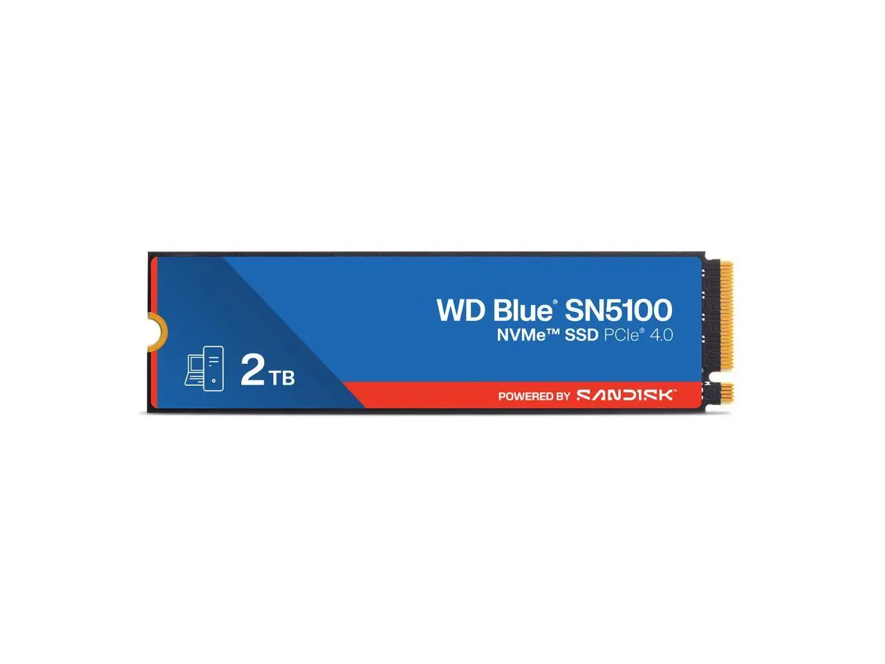 SanDisk WD Blue SN5100 M.2 2280 1TB PCI-Express 4.0 x4 3D NAND Internal Solid State Drive (SSD) - WDS100T5B0E-00CPE0 SanDisk WD Blue SN5100 M.2 2280 1TB PCI-Express 4.0 x4 3D NAND Internal Solid State Drive (SSD) - WDS100T5B0E-00CPE0