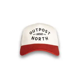 The Outpost North Hat by Andar – Vintage-Inspired 2-Tone Cotton Twill Snapback | Embroidered Design & Adjustable Fit for Everyday Comfort