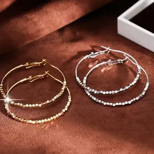 Beaded Hoop Earrings