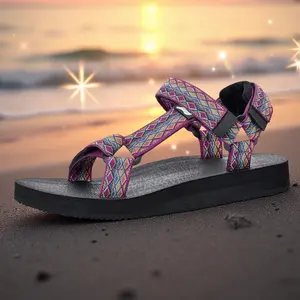 Women's Breathable Quick-Dry Arch Support Water Sandals Casual Sport Purple Footwear for Walking Hiking