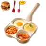 Non-Stick 4-in-1 Breakfast Pan for Frying Eggs, Hamburgers & Scrambled Eggs - Multi-Functional, Fast Heating, Durable, Easy Clean, Space-Saving, Eco-Friendly,