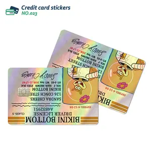 2 Colorful Credit Card Skin Stickers, Waterproof Scratch-Resistant Durable Decorative Protection, for Credit Cards Debit Cards Bus Cards