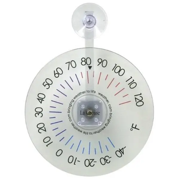 LaCrosse Technology 105-1061 6 in. Hanging Dial Window Thermometer