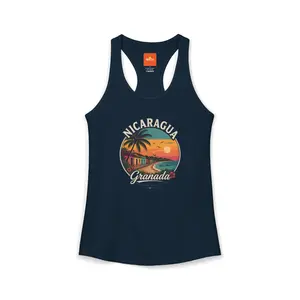 Nicaraguan summers at Granada lake, Women's Ideal Racerback Tank