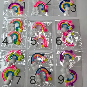 Mini Rainbow Resin Flatbacks for DIY Crafts