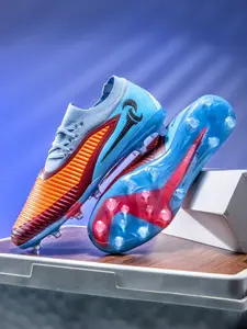 Men's Long Nail Football Shoes, Soccer Cleats, Flyknit Upper + Tpu Seamless, Comfortable Lining, Anti-Slip Crystal Sole, Enhanced Stability