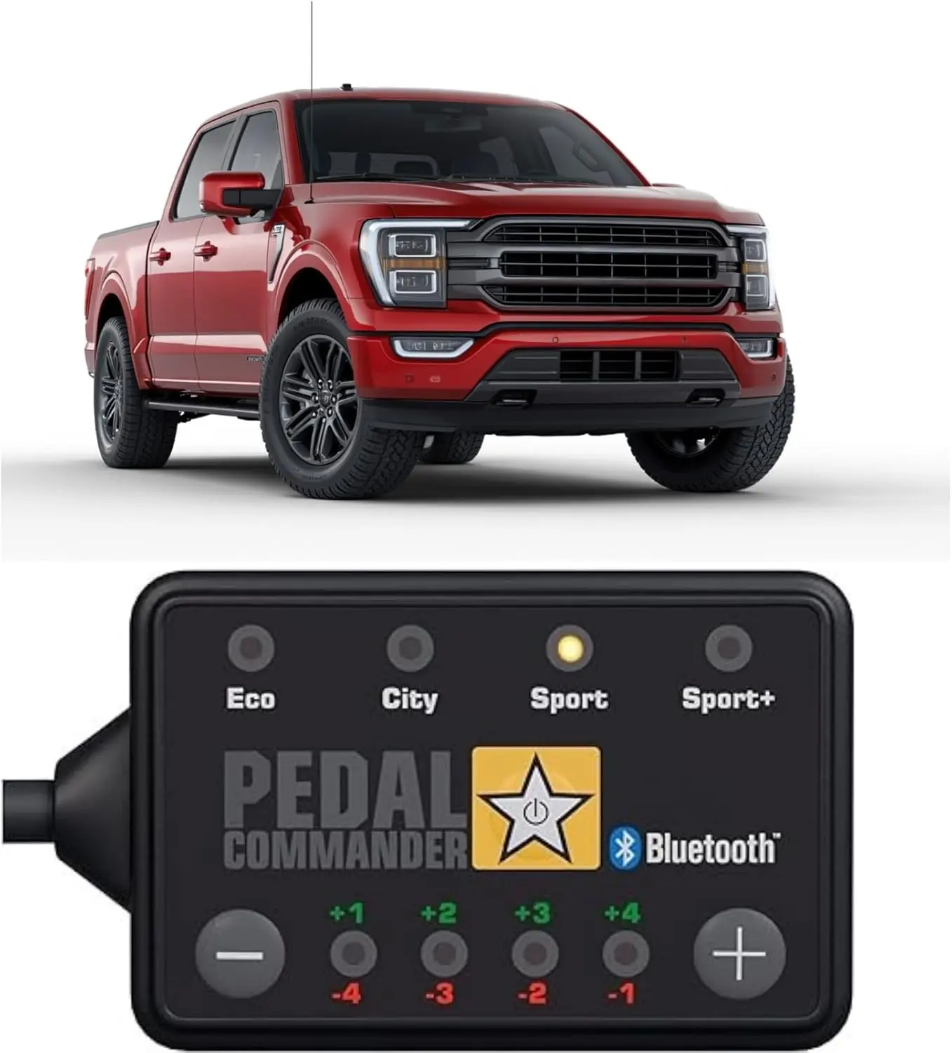 PEDAL COMMANDER Throttle Response Controller for Ford F150 2011-2026 (2.7l, 3.0l), Plug-and-Play, 4 Driving Modes, Eco Mode Smooth Low, App Control, Auto Truck Performance Mods, F150 Truck Accessories