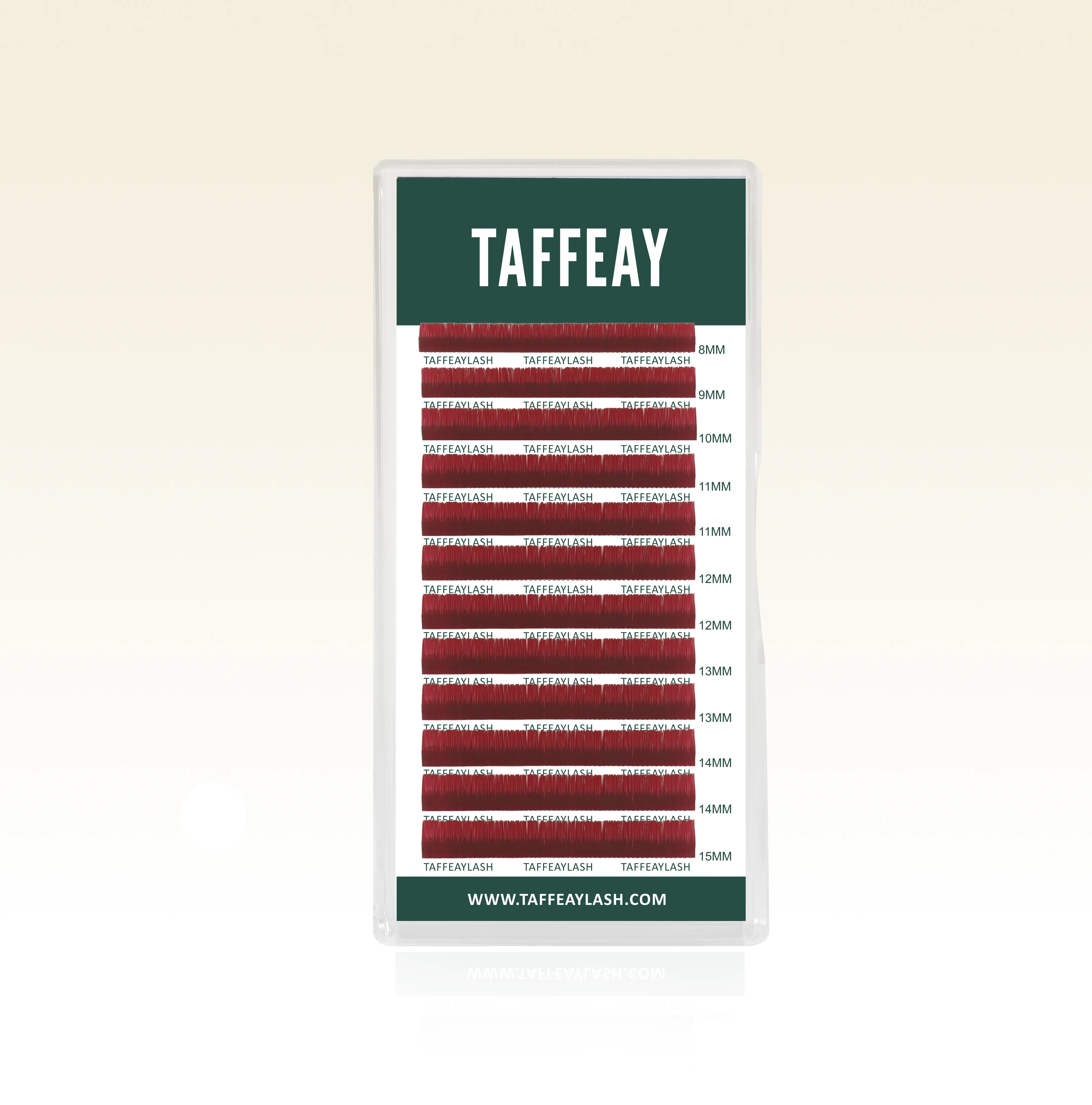 TAFFEAY Fire Red Lash Extensions, Makeup False Eyelashes Extensions for Enhanced Eye Look