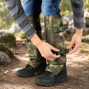 Unisex Adjustable Outdoor Snake-Resistant Leg Gaiters - Abrasion-Resistant Durable Fabric Protective Gear for Hunting, Hiking