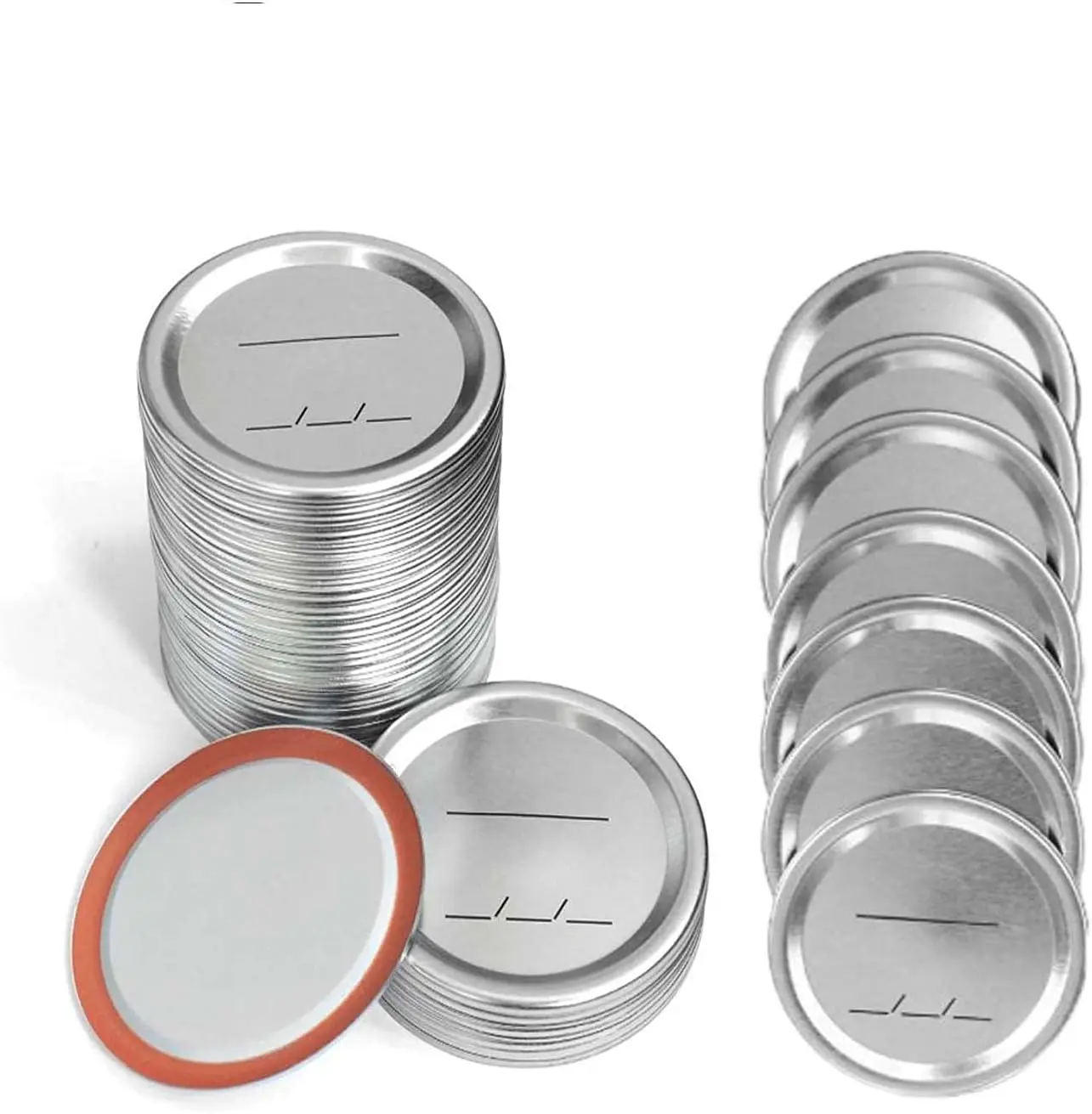 14 Pcs Canning Lids for Ball Kerr Jars, Mason Jar, Regular Mouth 70mm Jar Lids, Reusable Canning Lidsfor Food Storage with Leak proof & Airtight Seal Features  (Sliver)