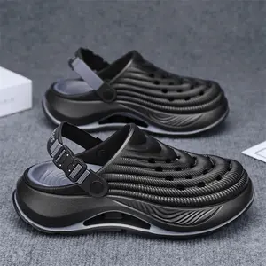 Men’s Non Slip Thick Sole Quick Dry Durable Clogs Beach Sandals Summer Fashion Slippers Comfortable Walking Shoes Lightweight Outdoor Water Shoes