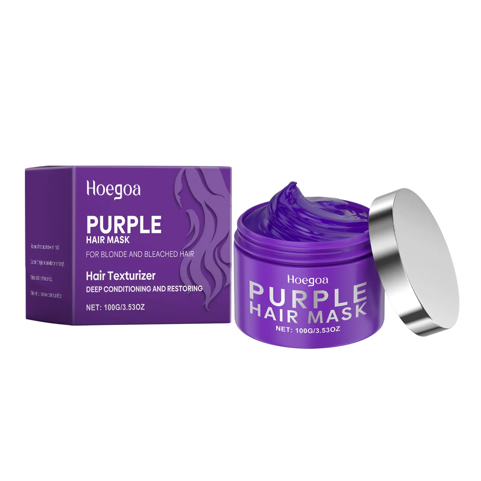 Hoegoa Keratin Hair Mask Moisturizing Nourishing Hair Repair Dry Frizzy Ends Protein Care Hair Mask duo  box  keratin keratin hair mask Thinning Hair Growth Serum