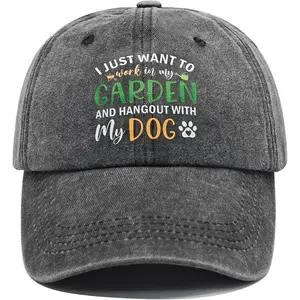 Gardening Gifts for Women Men - Funny Gardening Hat Dog Lover Gardener Garden Plants Baseball Caps