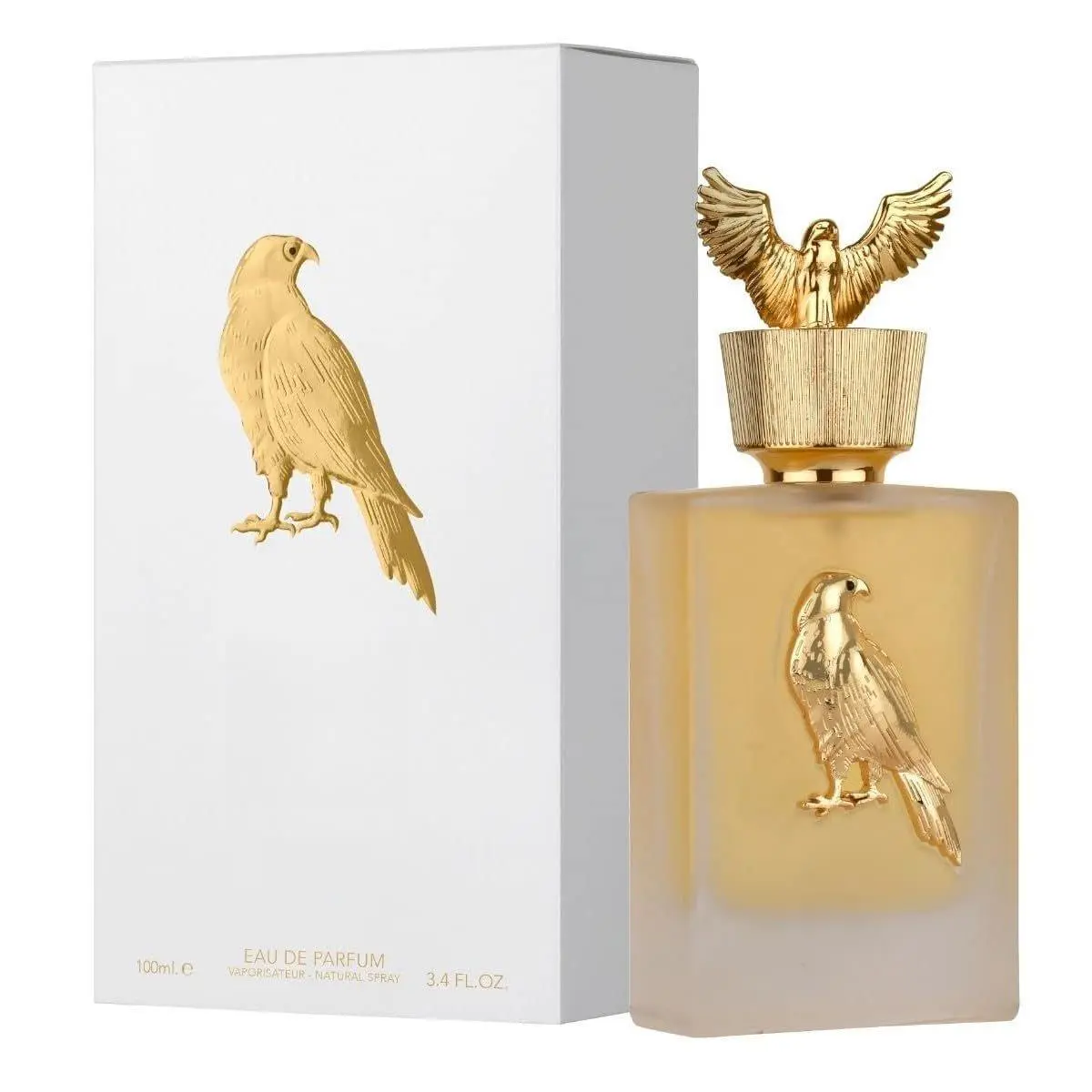 Lattafa Shaheen Gold Unisex Eau de Parfum Spray 3.4 Ounce Sweet Fruity Top Notes Pineapple Grapefruit Middle Notes Lavender Fig Base Notes Tonka Vanilla Patchouli Edp Perfume Spray Amber Vanilla Fragrance Aromatic Citrusy Fragrance Edp Perfume Spray