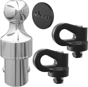 Nilight Puck System Gooseneck Hitch Kit (60692) with 2-5/16” Ball of 38000lbs GTW and Chain Anchor of 30000lbs GTW Fit for Chevrolet Silverado Sierra 2500 3500 HD Ford F250 F350 F450 Nissan Titan XD Truck Stuff Parts