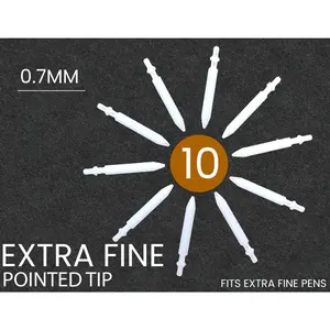 10 Replacement Nibs For Tooli-Art EXTRA-FINE Paint Pens - 0.7MM