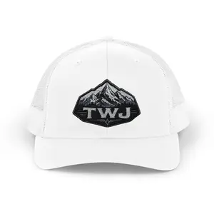 Mountain Patch Trucker Cap — TWJ Embroidered Snapback