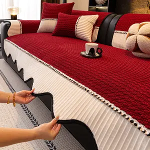 Vintage Simple Chenille, Boho Non-Slip Sofa Settee, Pet Friendly, Bedroom Dining Room Study Living Room Use, Christmas Gift, Sofa Couch Covers