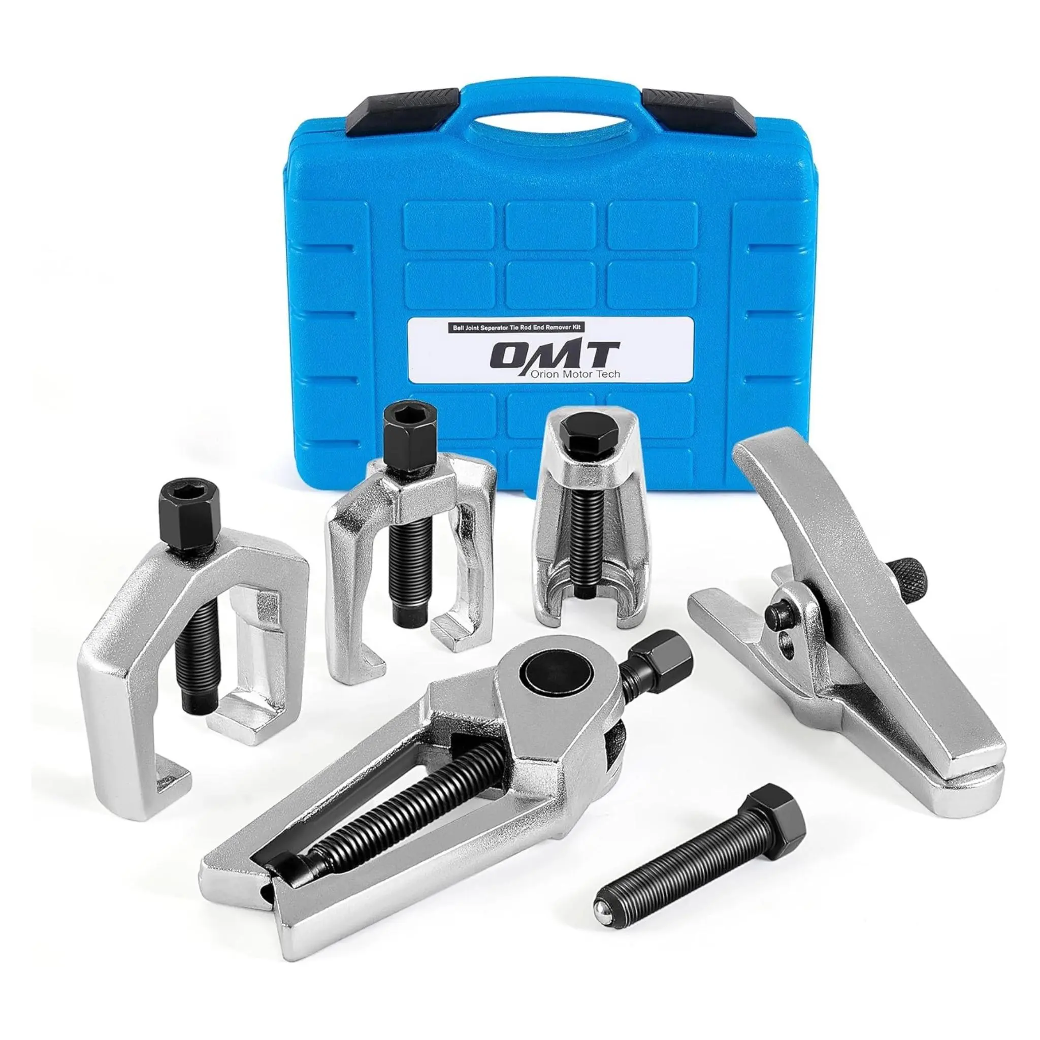 Orion Motor Tech 5-in-1 Front End Service & Splitter Removal Kit, Heavy Duty Ball Joint Separator, Tie Rod End Puller & Pitman Arm Removal Tool Set for Cars & Trucks, fathersdaygift