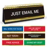 Genuine Fred DAILY DESK PLAQUE - Includes 50 Titles and Phrases for Witty Desk Decor - Changeable Desk Sign - Fun Office or Home Desk Decor – Novelty Gift for Coworkers, Friends or Stocking Stuffers