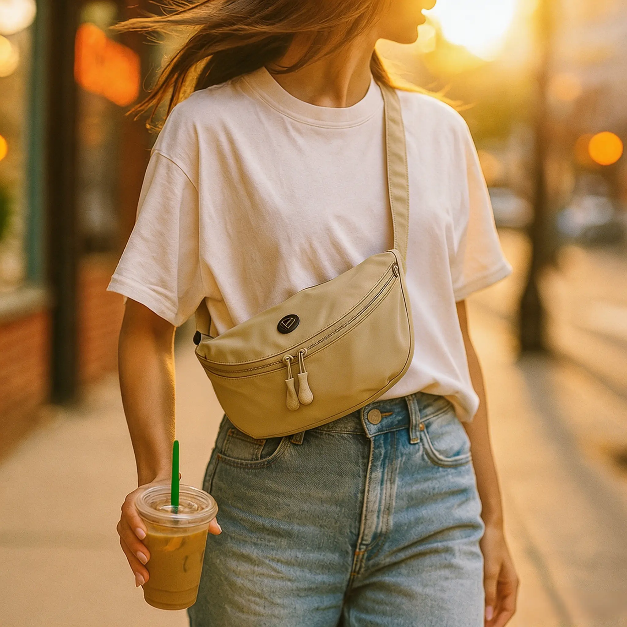Women's Versatile Crossbody Shoulder Bag - Lightweight Water-Repellent Nylon Pack with Adjustable Strap, Multiple Zip Pockets, Burden-Reducing Design for Daily Outdoor Hiking, Casual Vibes (Crossbody Bags for Women), Everyday Bag