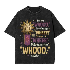valentine shirts  Clair Obscur Expedition 33 Game 6Esquie T Shirts Washed 100% Cotton Harajuku T-Shirt Men Women Tops Streetwear Printed Tops Tees