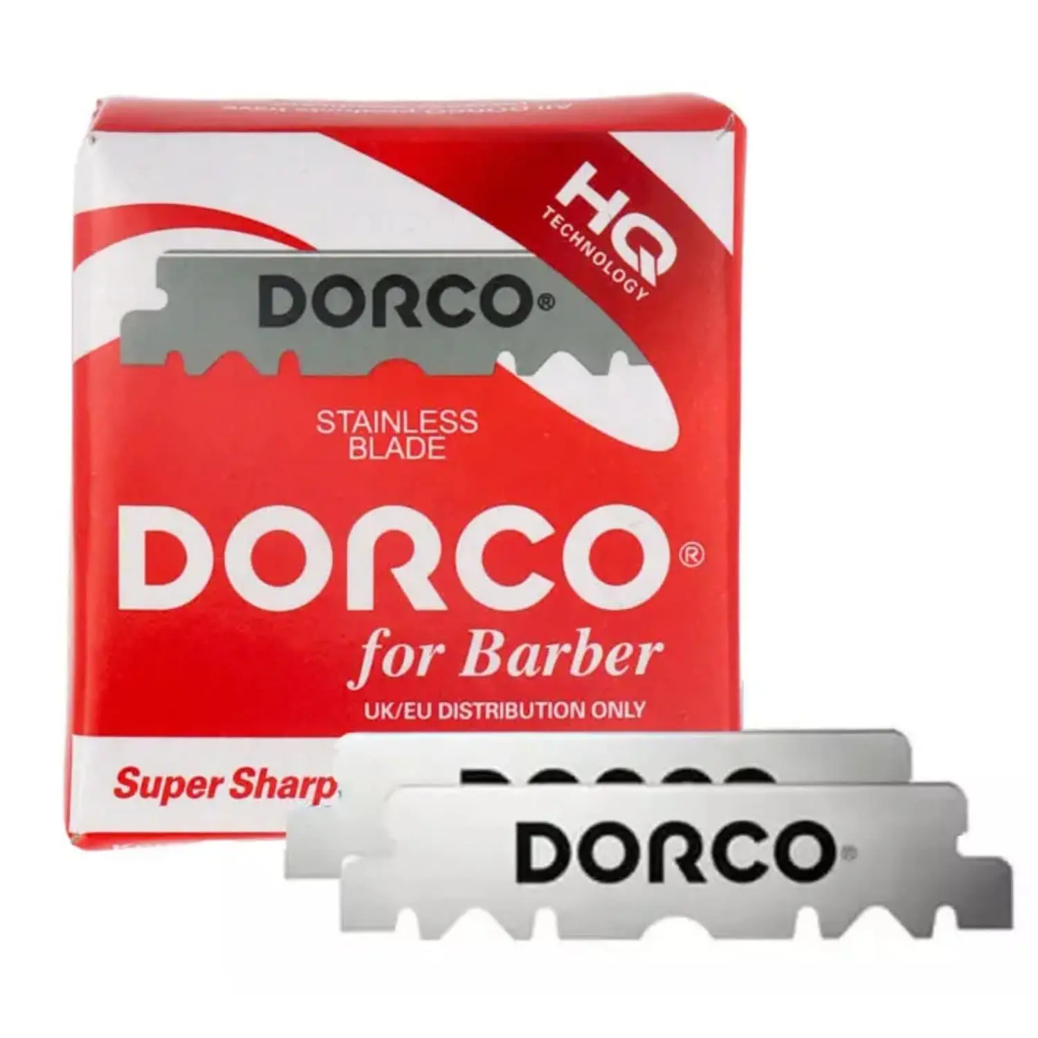 DORCO Single Edge Stainless Steel Razor Blades - Barbershop-Quality Straight Razor & Shavette Refills, Gentle Non-Irritating Sensitive Skin Shave, 100-Count American Beauty & Body Care Supply, Blade Razor Razors
