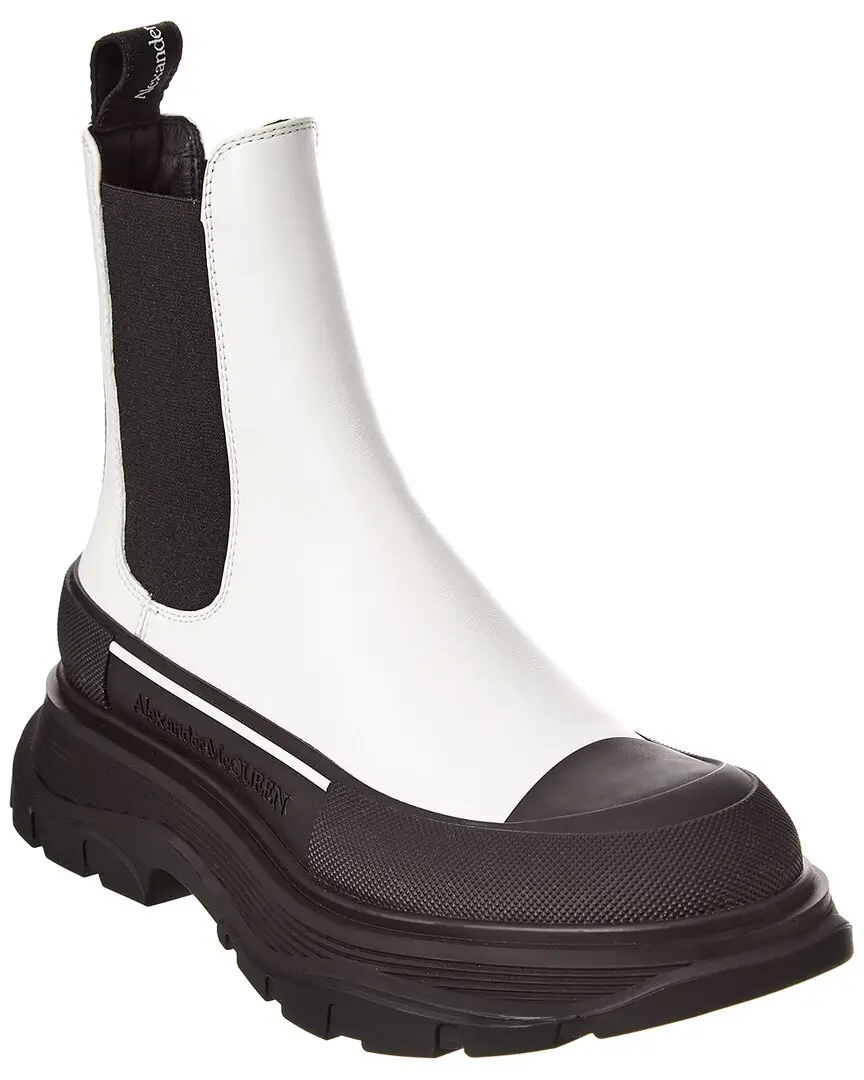 Alexander McQueen Tread Slick Leather Boot