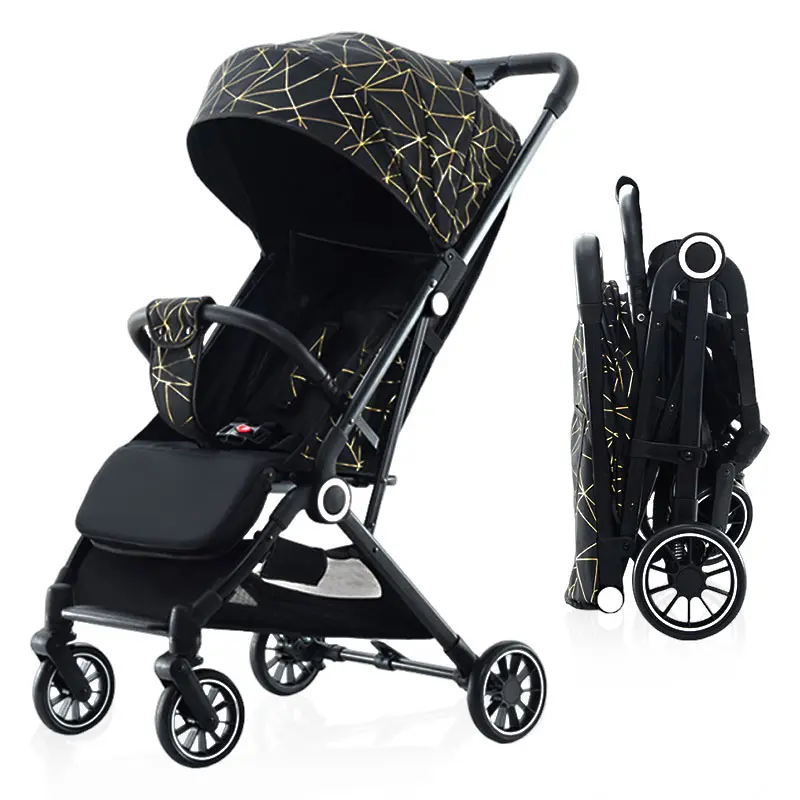 2 in 1 Baby Stroller,Ultra-Compact  Baby Pushchair – Quick Fold System, Lightweight 6.35 kg, Ideal for Newborns & Toddlers (Folded Size: 54x24x42 cm)
