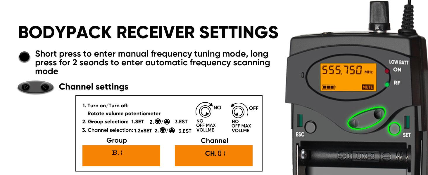 Professional IEM Wireless In Ear Monitor System 4 Pack - 100CH UHF Metal Rackmount Transmitter, 262ft Range, Stereo Mono Switch, for Live Band Church Stage Performance