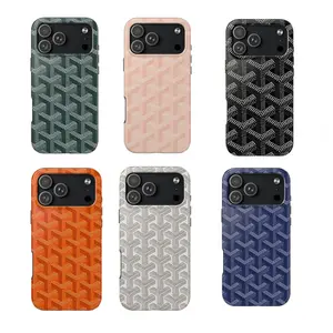 Design Phone Case, Luxury High-End Parisian Dogtooth Print TPU Cover For iPhone Accessories Durable Protect iPhone 17 to 11Includes Tempered Glass Screen Protector