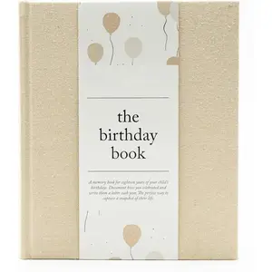 Birthday Memory Book- Elegant Birthday Journal - Photos,Journal to Record Milestones, Letters & More - Memory Gift for Parents,