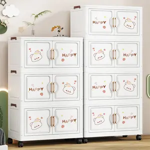 Foldable Storage Box, Home Clothes Quilt Organizer, Toy Cabinet, Snack Rack, Multi-Purpose Display Case, Space-Saving Solution, Folding Storage Bin