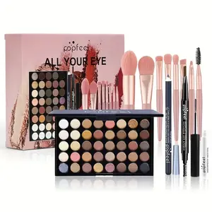 40 Color Eyeshadow Palette Makeup Kit Tools Mascara Brush Eyeliner Eyebrow Pencil Combo Matte Powder Set Beginner Cosmetic