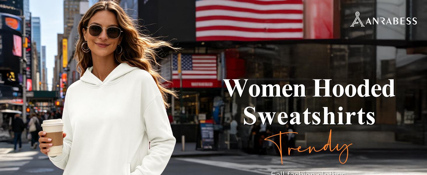 ANRABESS Women's Fashion Hoodie with Pockets | Soft Cozy Fleece Pullover Sweatshirt, High-Low Hem Loose Fit Top, Casual Work Travel Daily Wear, Fall Winter Clothing