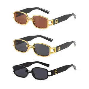 3pcs Cool Fashion Ins Wind Sunglasses Personalized Small Frame Sunglasses Men's and Women's Didi Dance Ksong Cool Glasses Ideal for Summer Festival Birthday Gift