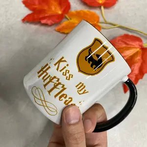 Funny Hufflepuff Mug, Kiss My Huffleass, HP Wizard Coffee Mug, Hogwarts Wizard Houses Mug, Potterhead Mug, Potterhead Gift, Wizard School Cup 427051 Drinkware Printed
